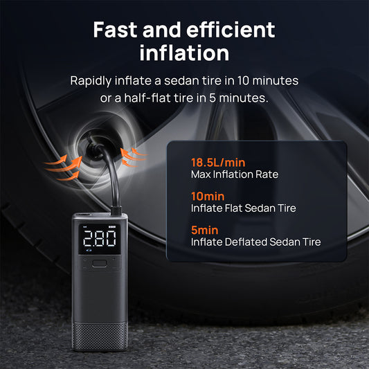 70mai Air Compressor TP05 Wireless Portable Tire Inflator 150PSI Fast Inflation