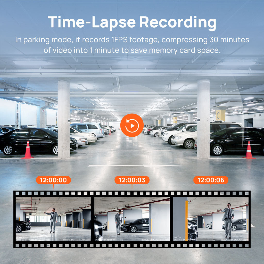 70mai Dashcam 3 - time lapse recording
