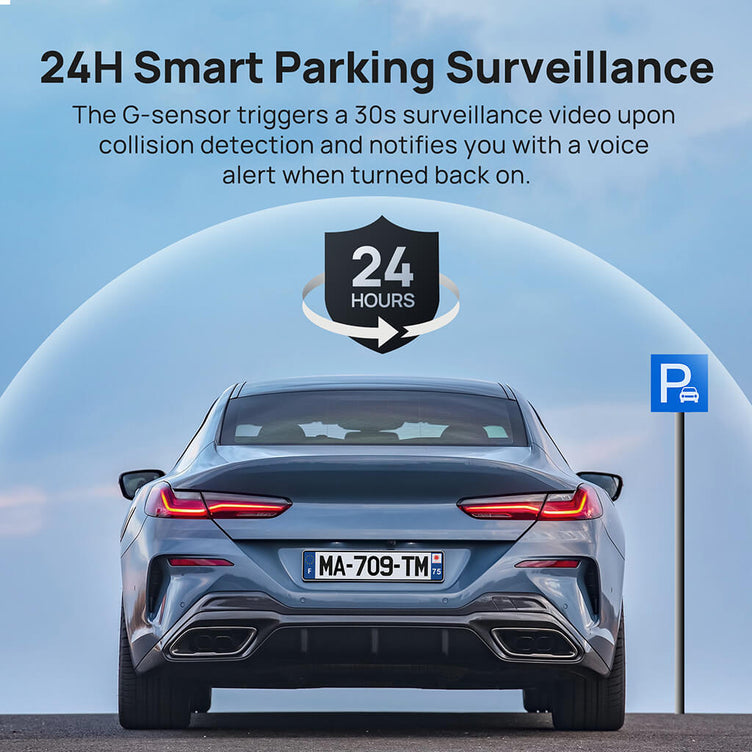 70mai Rearview Dash Cam S500 3K HDR with A 9-Inch Touch Screen & Super Capacitor