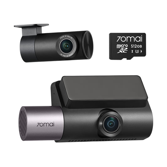 70mai Dash Cam 4K T800 3-Channel w/ Dual 4K, STARVIS 2 IMX678, HDR Night Vision, AI Detection, Emergency Record, 4G LTE & Supercapacitor
