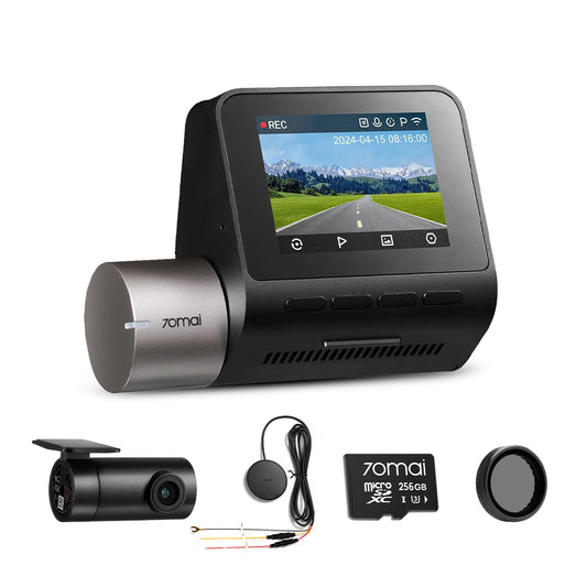 A510 Bundle: Front Cam + Rear Cam + Memory Card + Hardwire Kit + CPL Filter