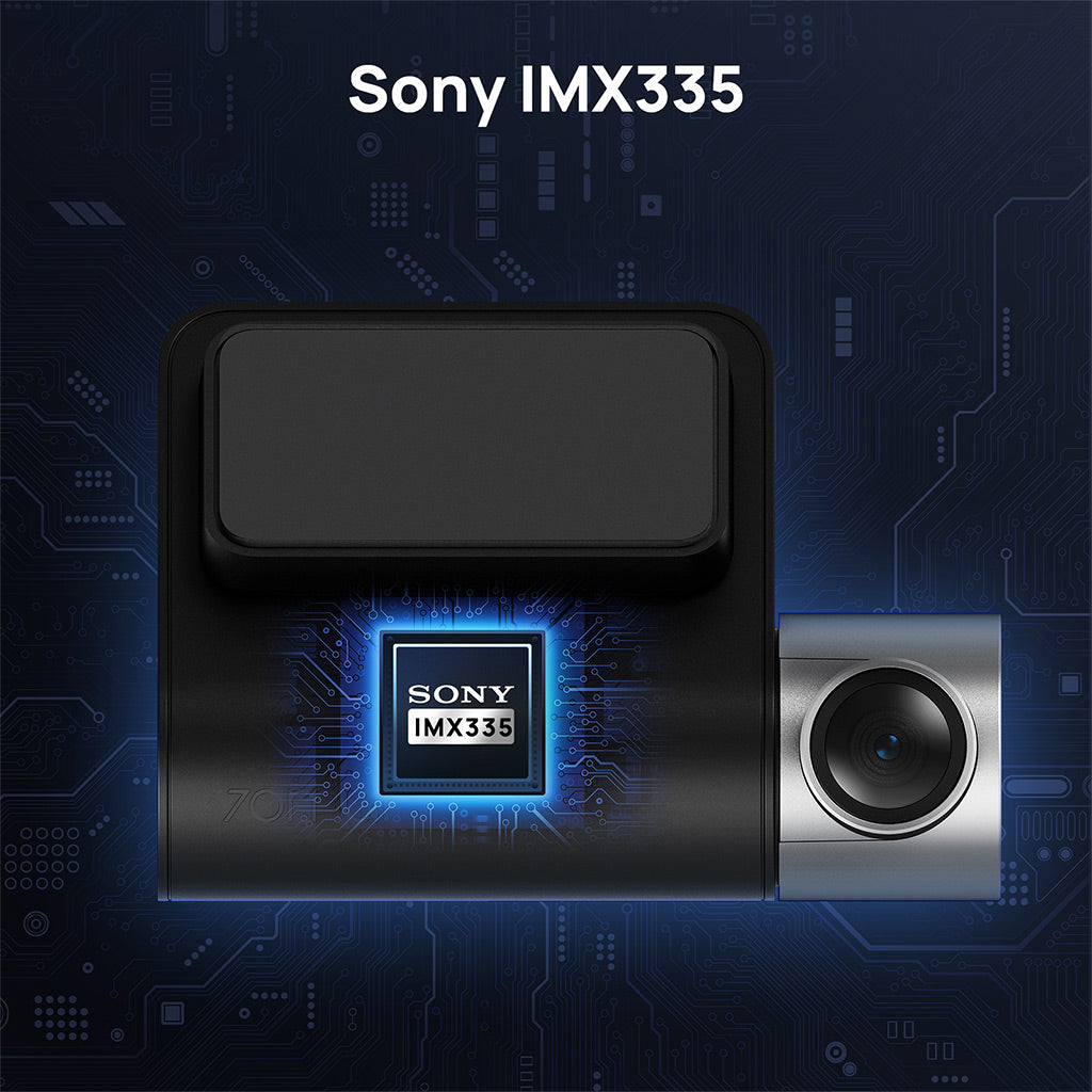 70mai Dash Cam A500S 2.7K HD with 2-Inch Screen & Dual-Channel Supported