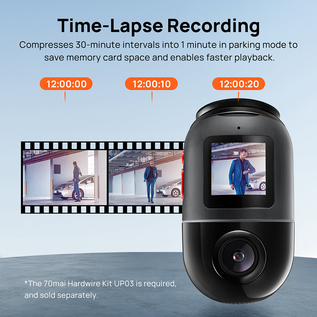 70mai Dashcam Omni - time-lapse-recording